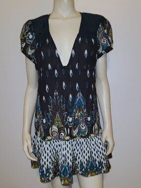 5 7 9  Boho 90s Tunic Top 5-7-9, Size Medium